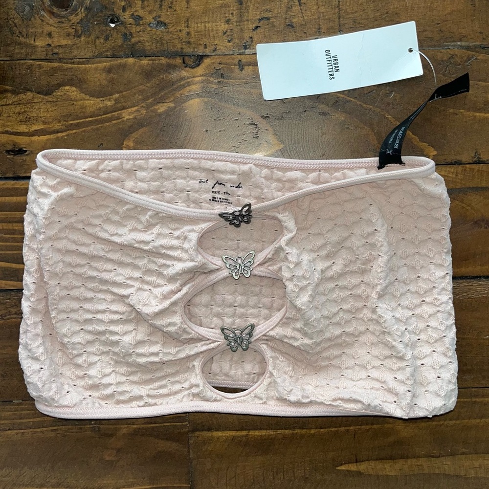 XS/S Tube Top with butterfly from Urban Outfitters